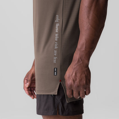 0835. 3D-Lite® 2.0 Drop Hem Tank - Deep Taupe "OTWR" | ASRV
