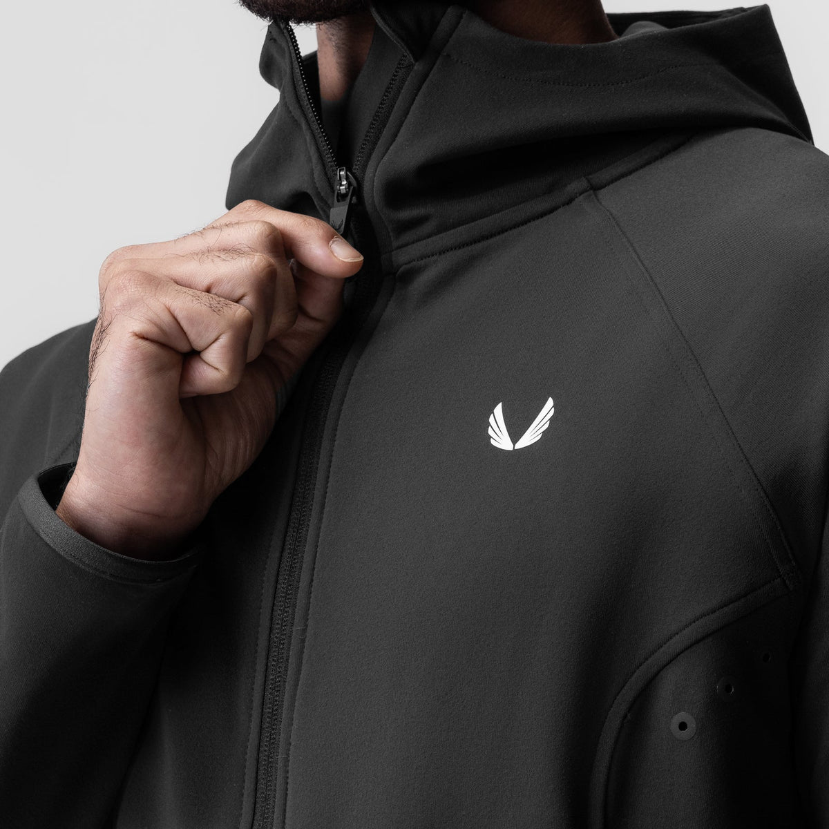 0943. Performance Fleece Zip Hoodie - Space Grey | ASRV