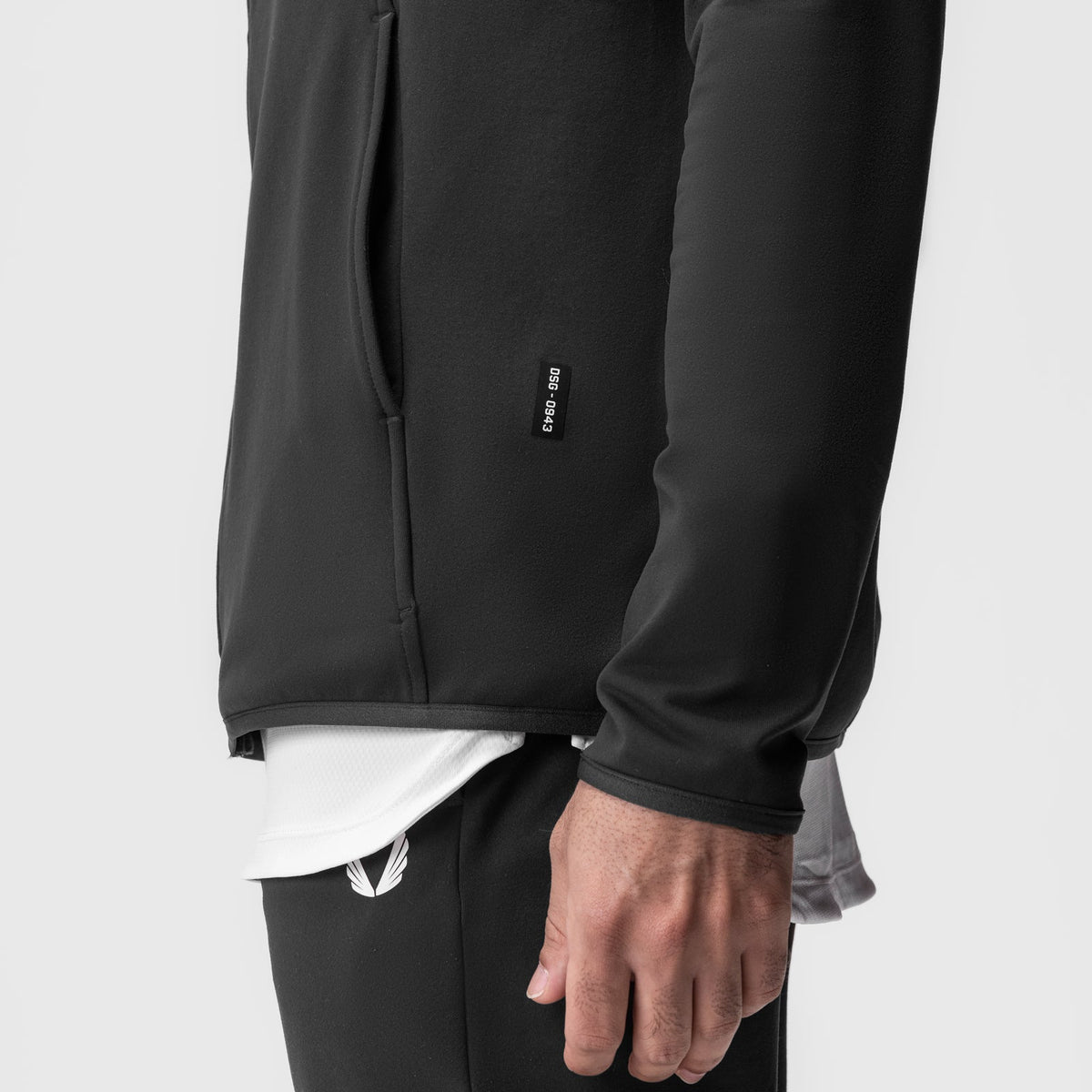 0943. Performance Fleece Zip Hoodie - Space Grey | ASRV